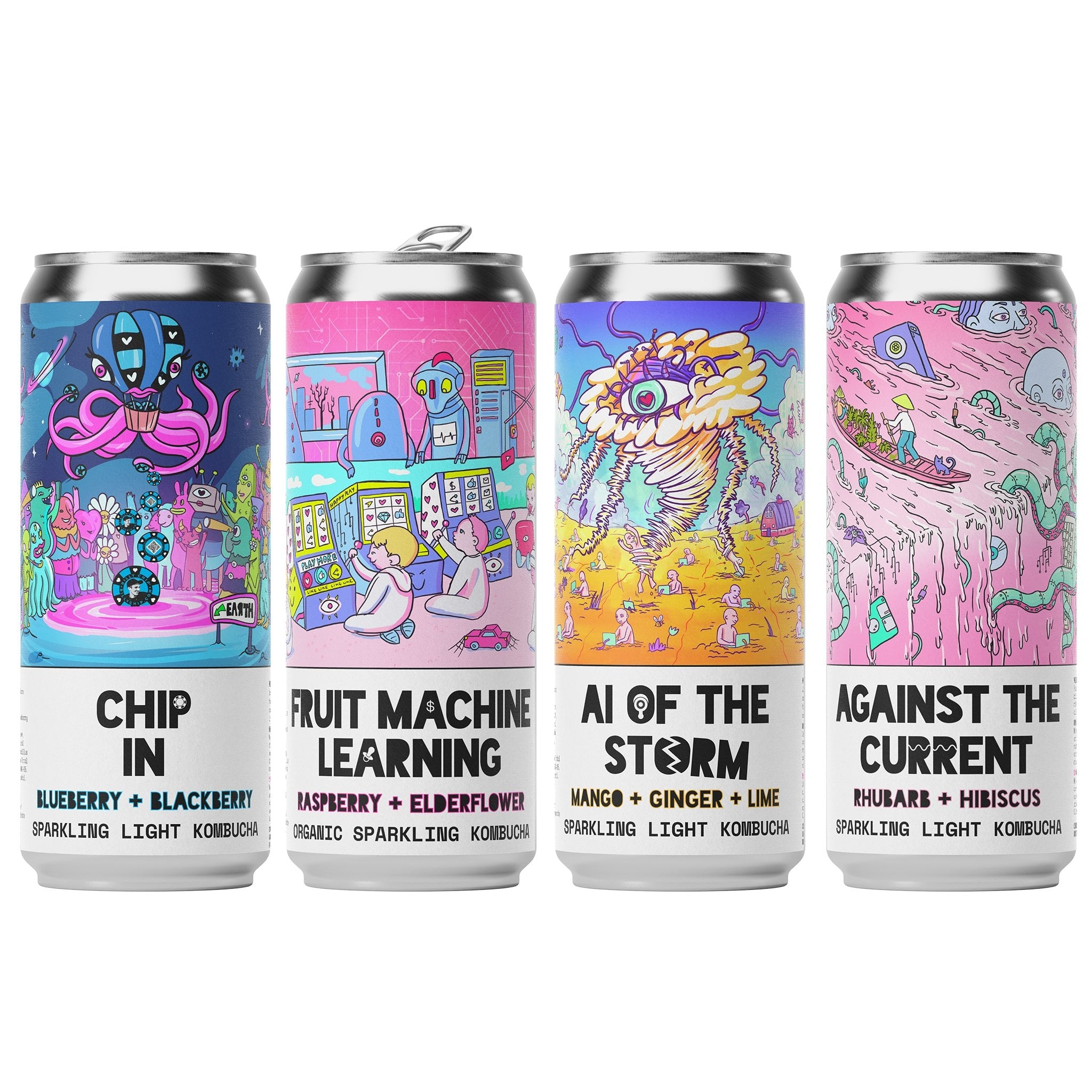 Counter Culture Drinks - Sparkling Light Kombucha Drinks // Mixed Case cans