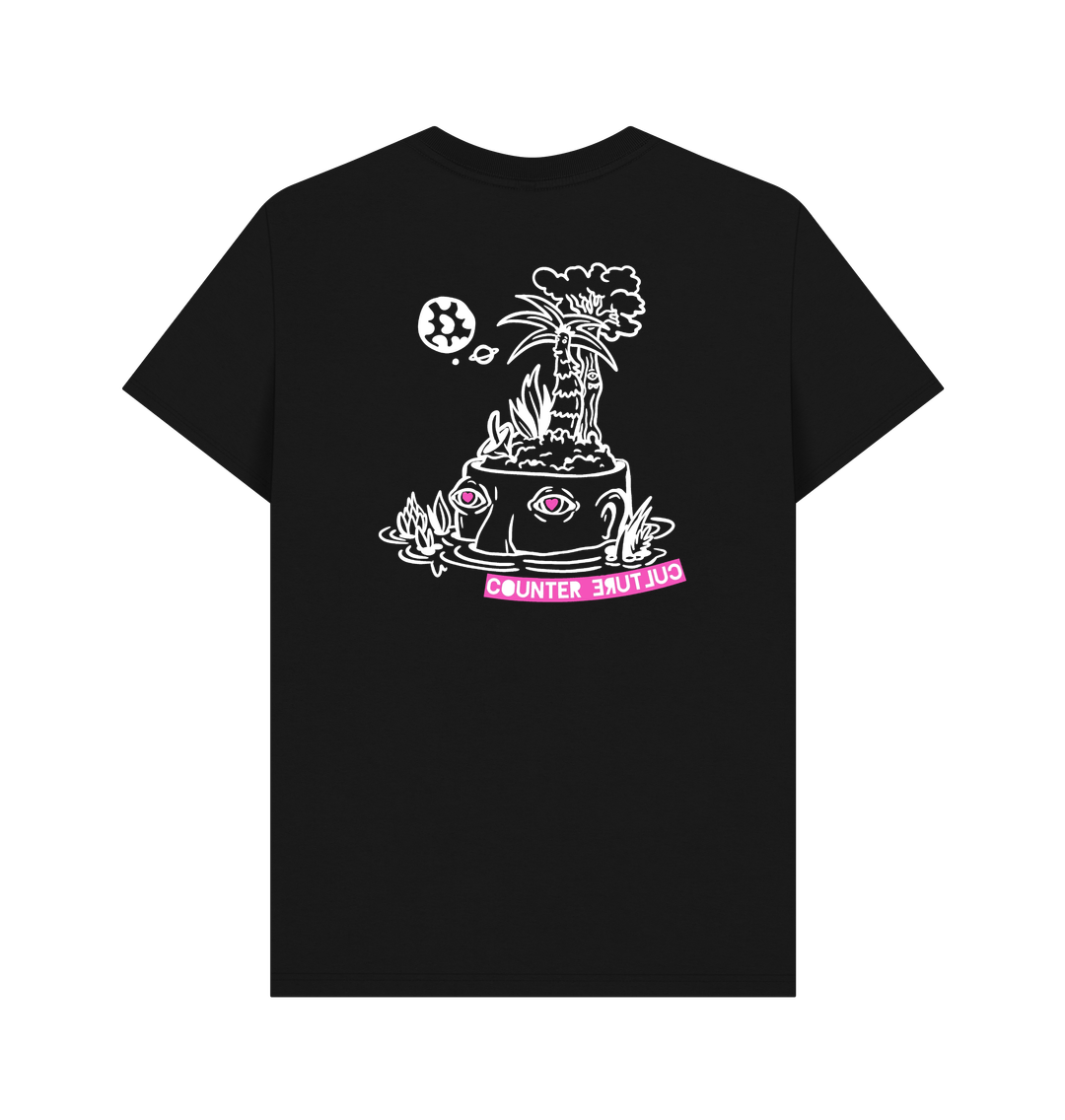 VR Kid + Sprouting Head Organic Tee (Black)