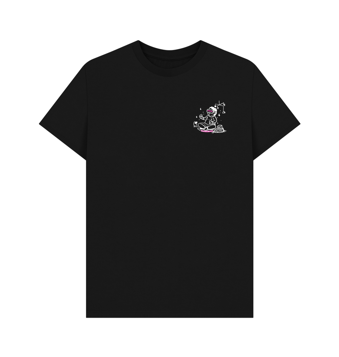 Black VR Kid + Sprouting Head Organic Tee (Black)